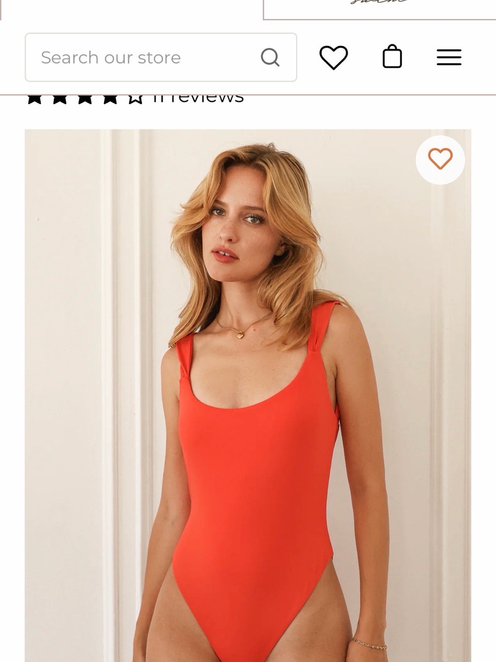 NWT Dippin' Daisy's Orange Lydia One-Piece Swimsuit